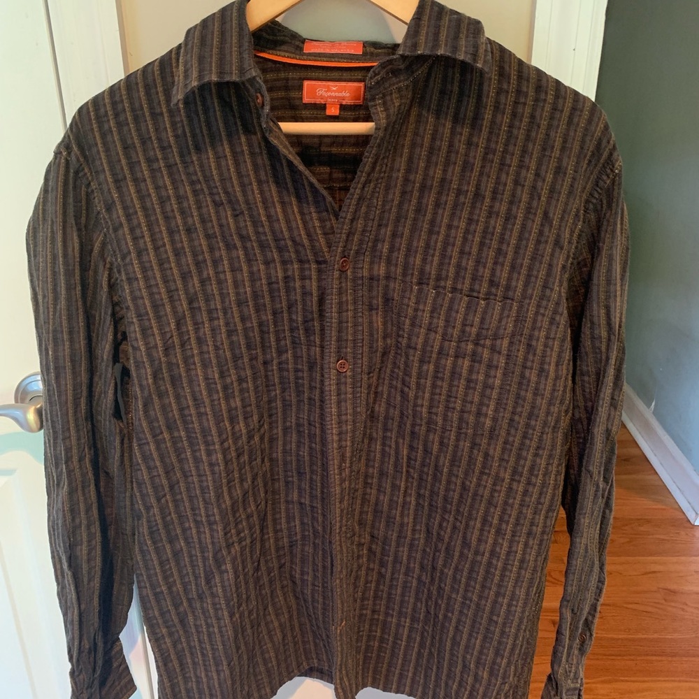 Men’s Faconnable Button Down Dress Shirt S